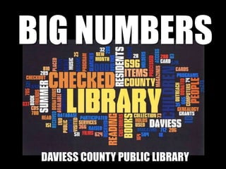 BIG NUMBERS Black is blackA DAVIESS COUNTY PUBLIC LIBRARY 