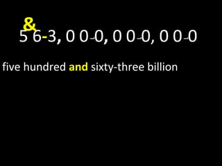 &
   5 6-3, 0 0-0, 0 0-0, 0 0-0
five hundred and sixty-three billion
 