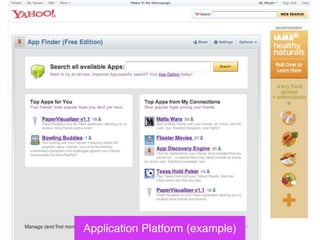 Application Platform (example)   COMMENTS: Just as an example of how powerful this platform is for getting your content in...