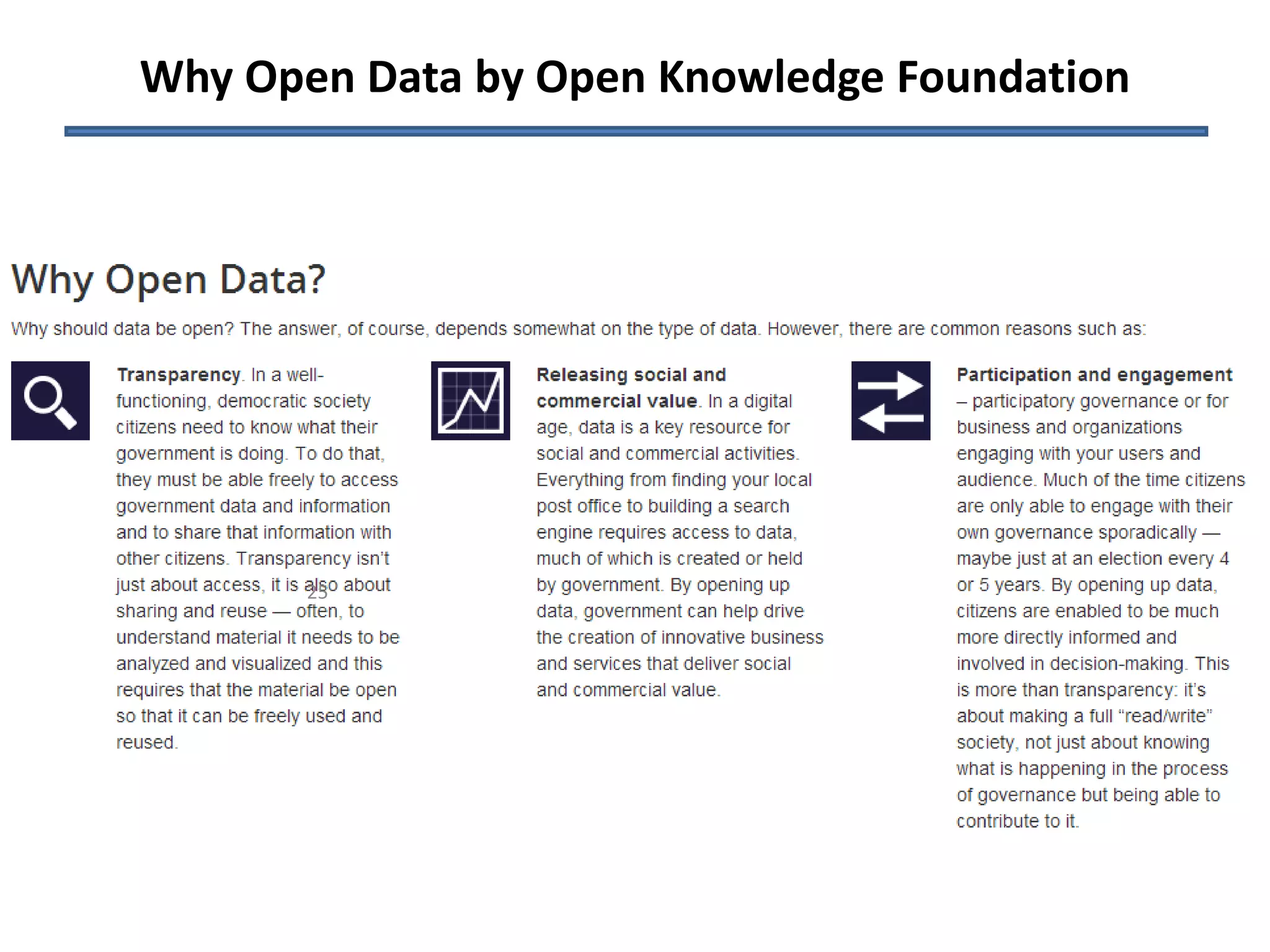 Why Open Data by Open Knowledge Foundation 
25 
 