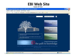 22/05/2014 8
EBI Web Site
PIC 2014, Shanghai
Case of Use
 