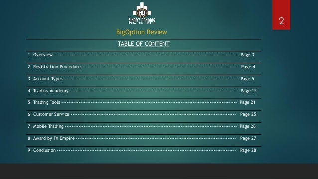 Binary options ranking