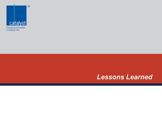 Lessons Learned
