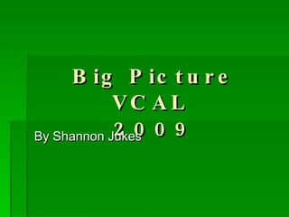 Big Picture VCAL  2009 By Shannon Jukes 