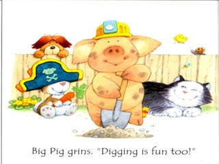Big pig on a dig