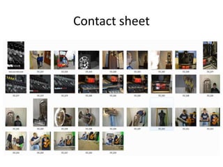Contact sheet
 