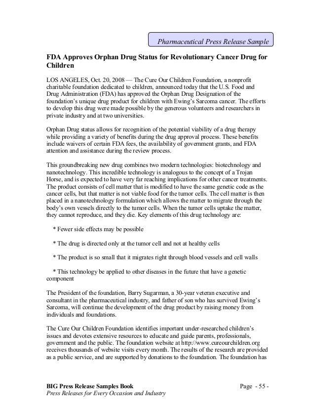big press release book sample book press releases