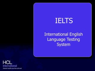 IELTS International English Language Testing System 