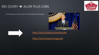 http://bit.ly/bqstructuredonnee
http://bit.ly/bqstartingguide
 