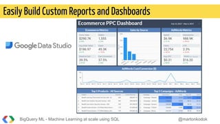 Large Scale Query Sql BigQuery ML - Machine learning at scale using SQL | PDF