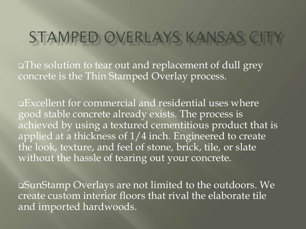 Concrete Staining Kansas City