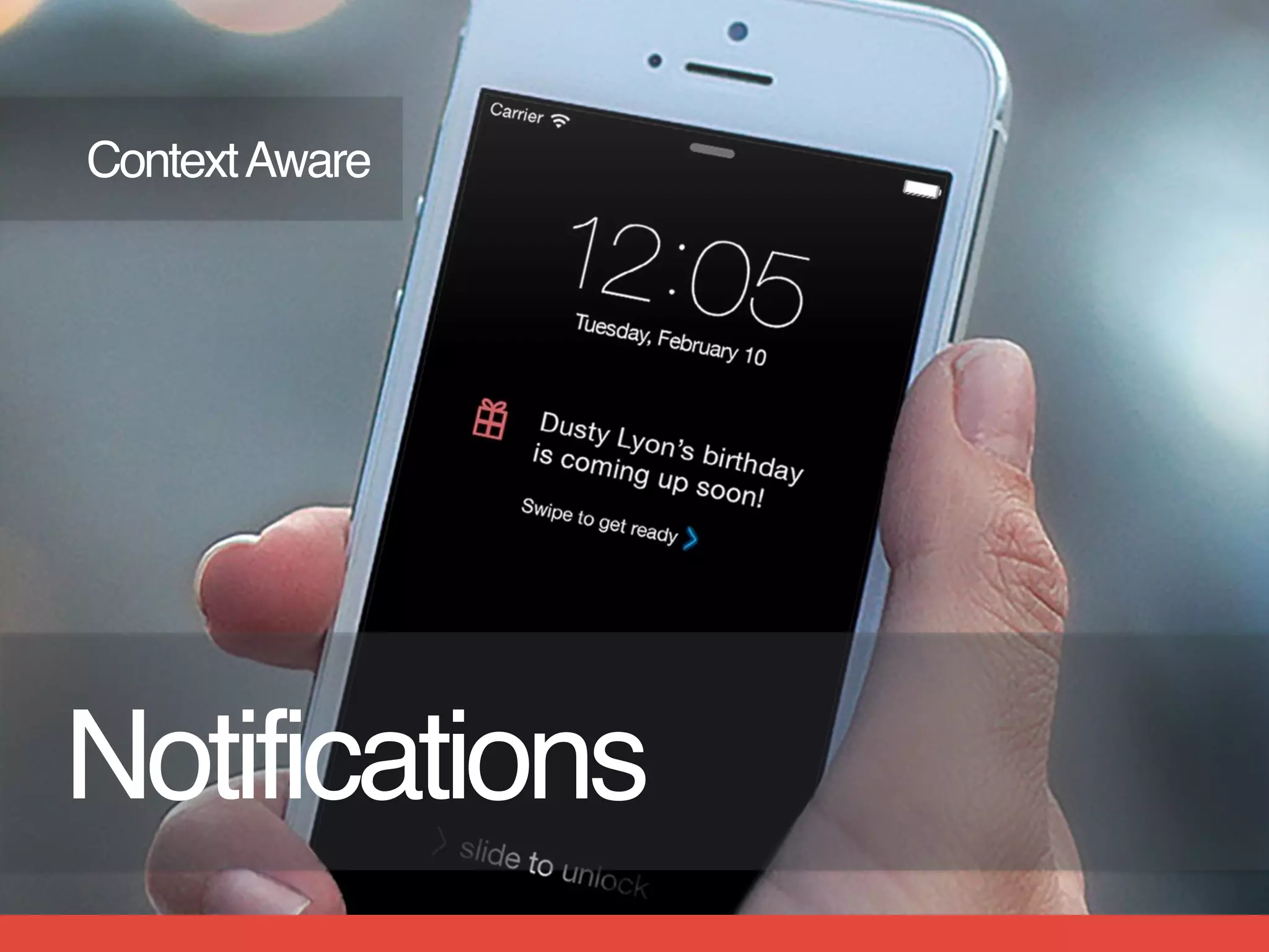 We’re tracking & measuring our lives
ContextAware
Notifications
 