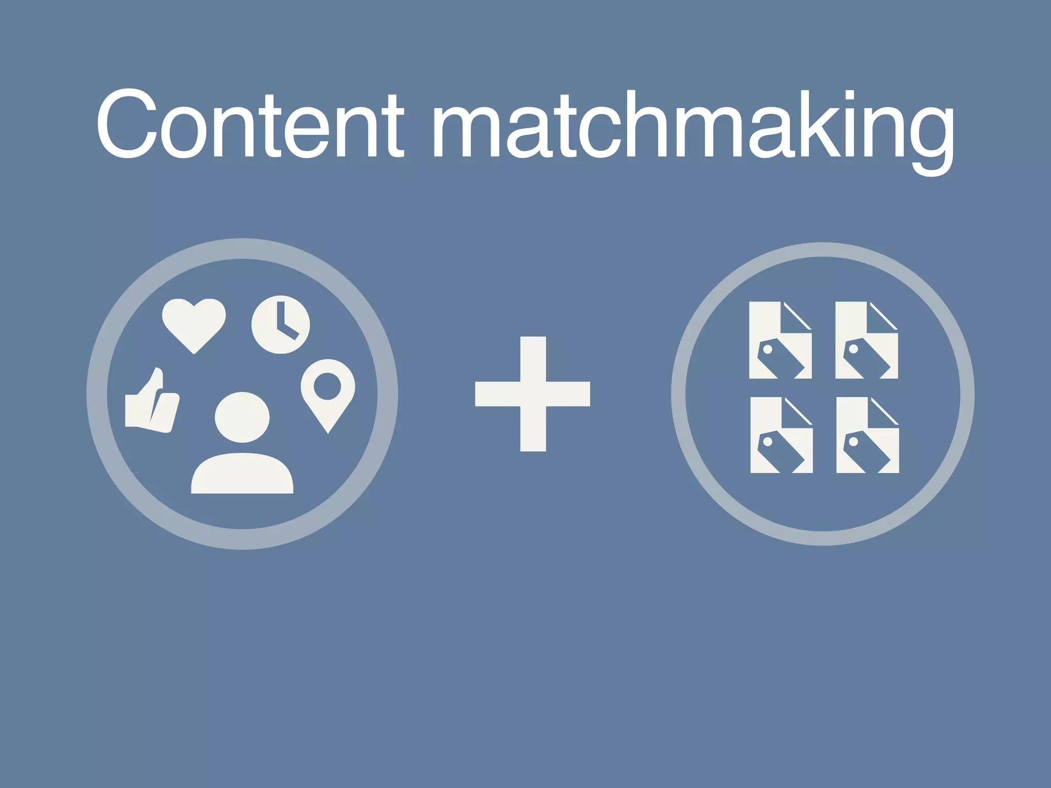 Content matchmaking
 