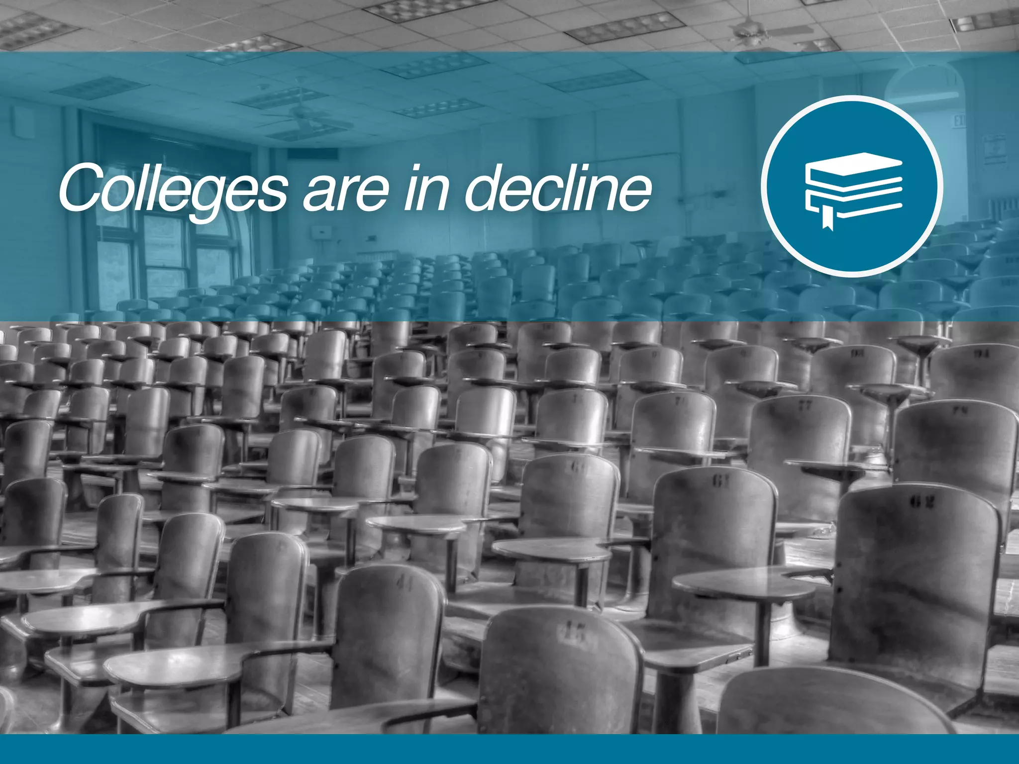 Colleges are in decline
 