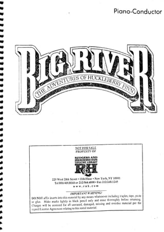 Big river piano conductor