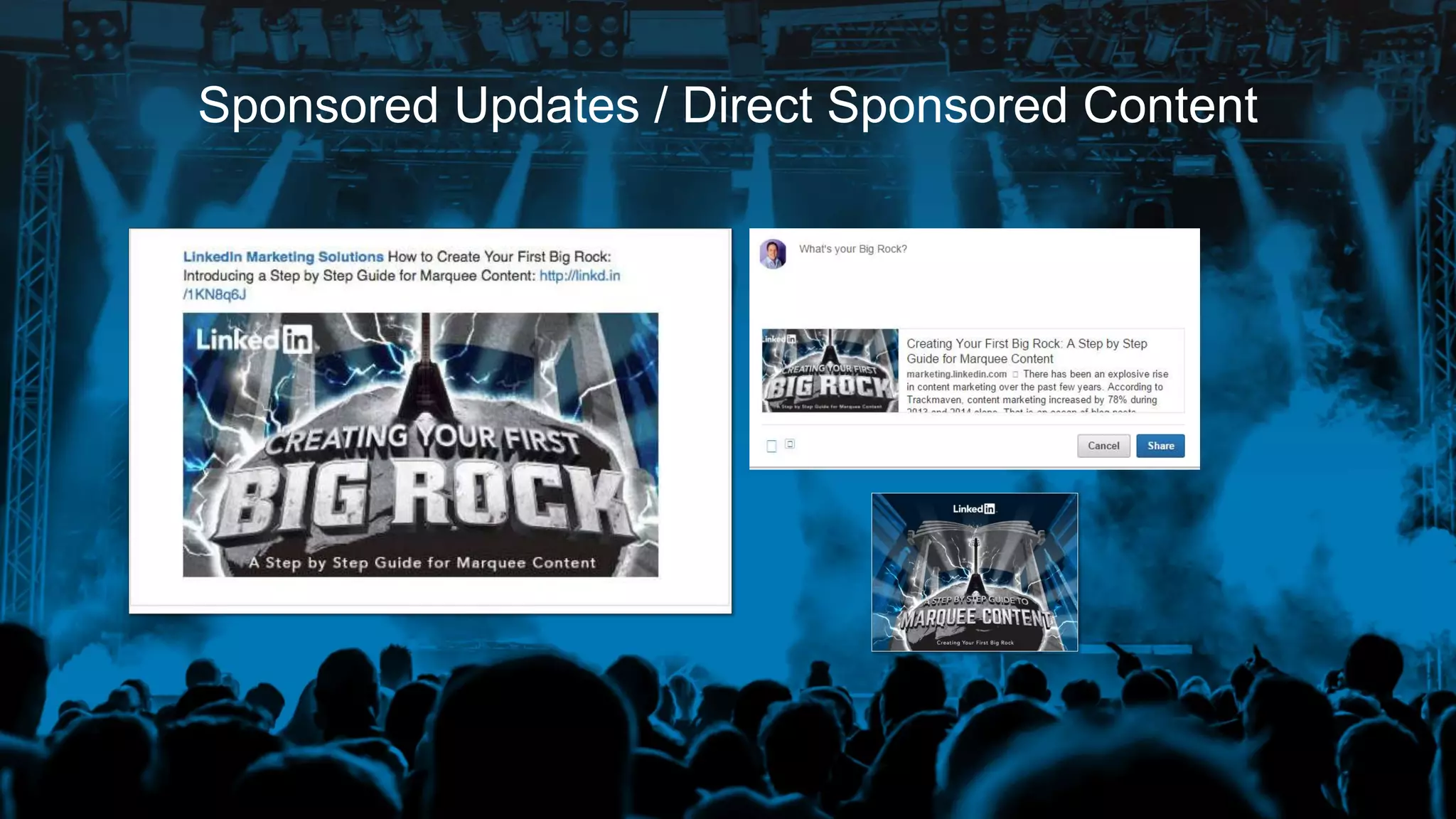 Sponsored Updates / Direct Sponsored Content
 