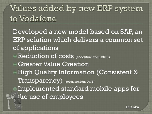 Mba Business Informatics Vodafone A Giant Global Erp