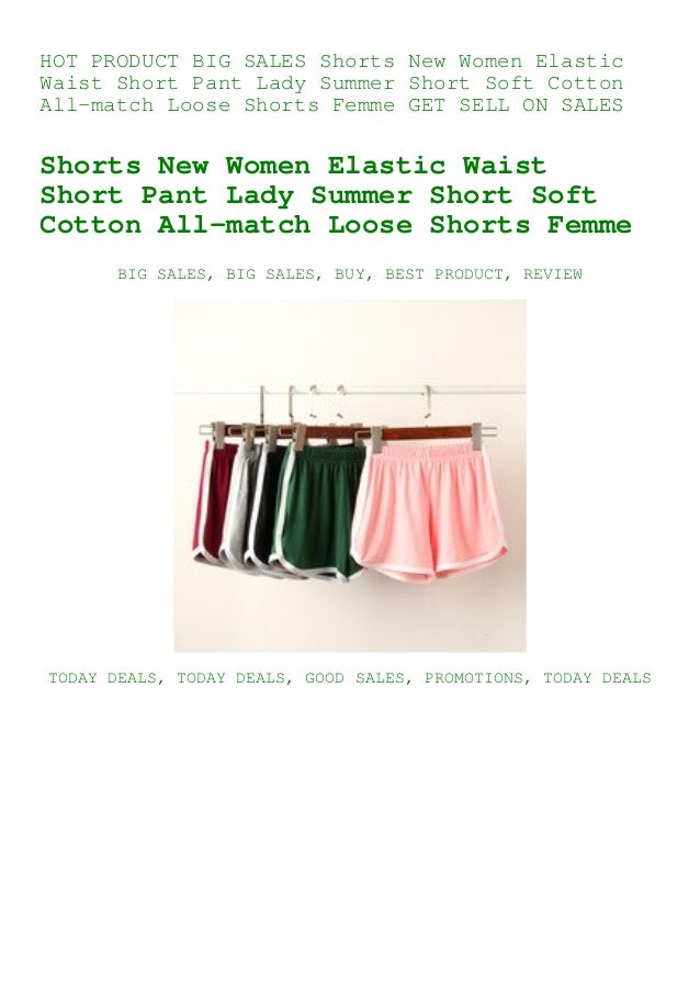 women's elastic waist shorts