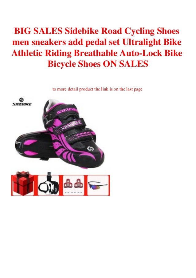 SIDEBIKE Men Athlet Cycling Bike Shoes Road Bike self locking shoe Sneaker