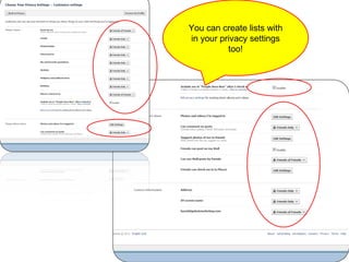 You can create lists with in your privacy settings too! 