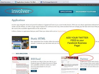 ADD YOUR TWITTER FEED to your Facebook Business Page! 