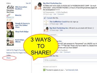 3 WAYS TO SHARE! 