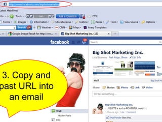 3. Copy and past URL into an email 