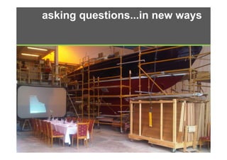 asking questions...in new ways
 