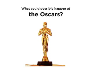 What could possibly happen at

the Oscars?

 