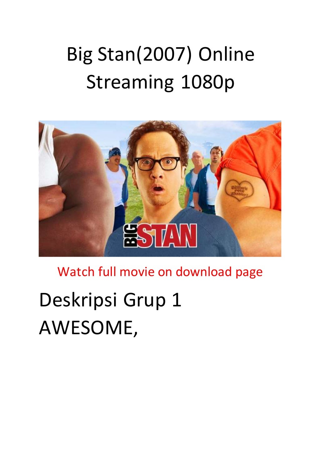 Big Stan Streaming Vf Big stan(2007) online streaming 1080p best comedy and action movies