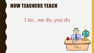 HOW TEACHERS TEACH
 