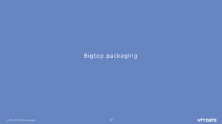 © 2021 NTT DATA Corporation 32
Bigtop packaging
 