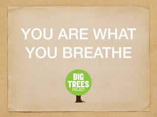 YOU ARE WHAT
YOU BREATHE
 