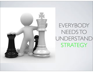 EVERYBODY
  NEEDS TO
UNDERSTAND
  STRATEGY
 