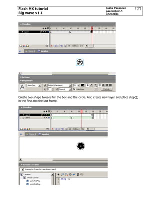 Flash Mx Tutorial Big Wave