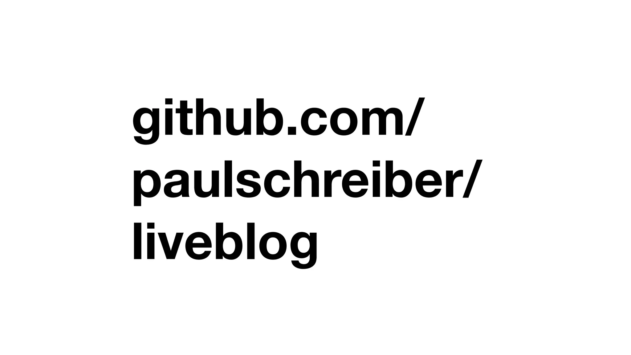 github.com/
paulschreiber/
liveblog