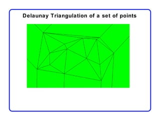 Delaunay Triangulation of a set of points
 