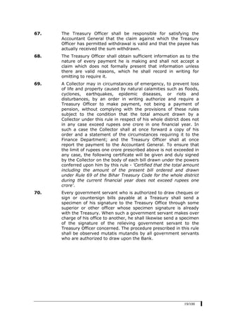 Bihar treasury-code-2011 | PDF
