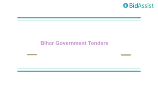 Bihar Government Tenders
 