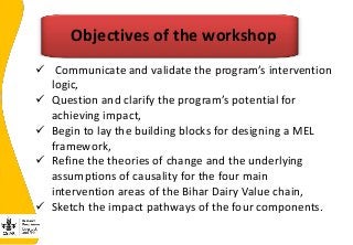 Developing the India smallholder dairy value chain impact pathway(s) 