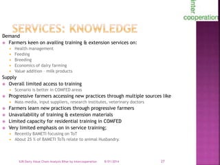 Smallholder dairy value chain in Bihar situation analysis