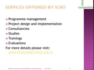 Smallholder dairy value chain in Bihar situation analysis