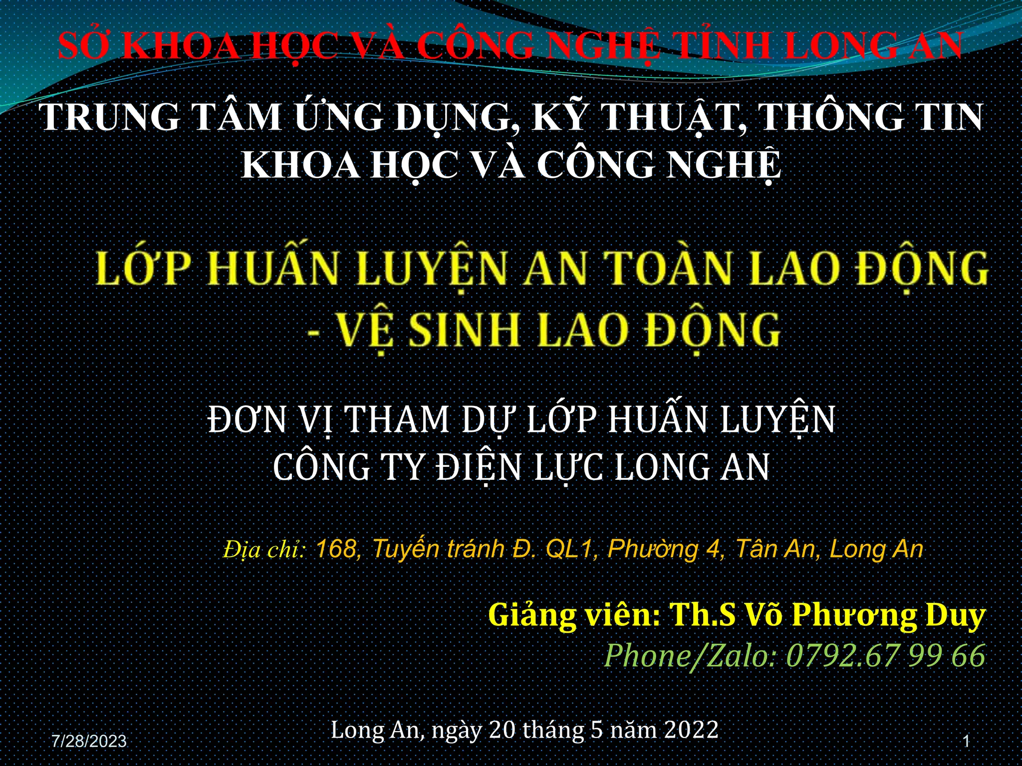 Bài huấn luyện ATLĐ, Nhóm 3,4 -Cafe Outspan.pptx