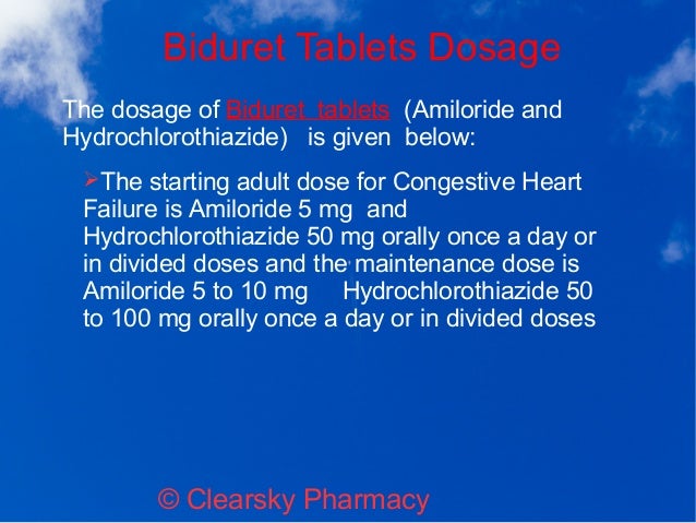 Amiloride Hydrochlorothiazide Teva 5 Mg