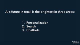 THE FUTURE OF RETAIL 2018: ARTIFICIAL INTELLIGENCE