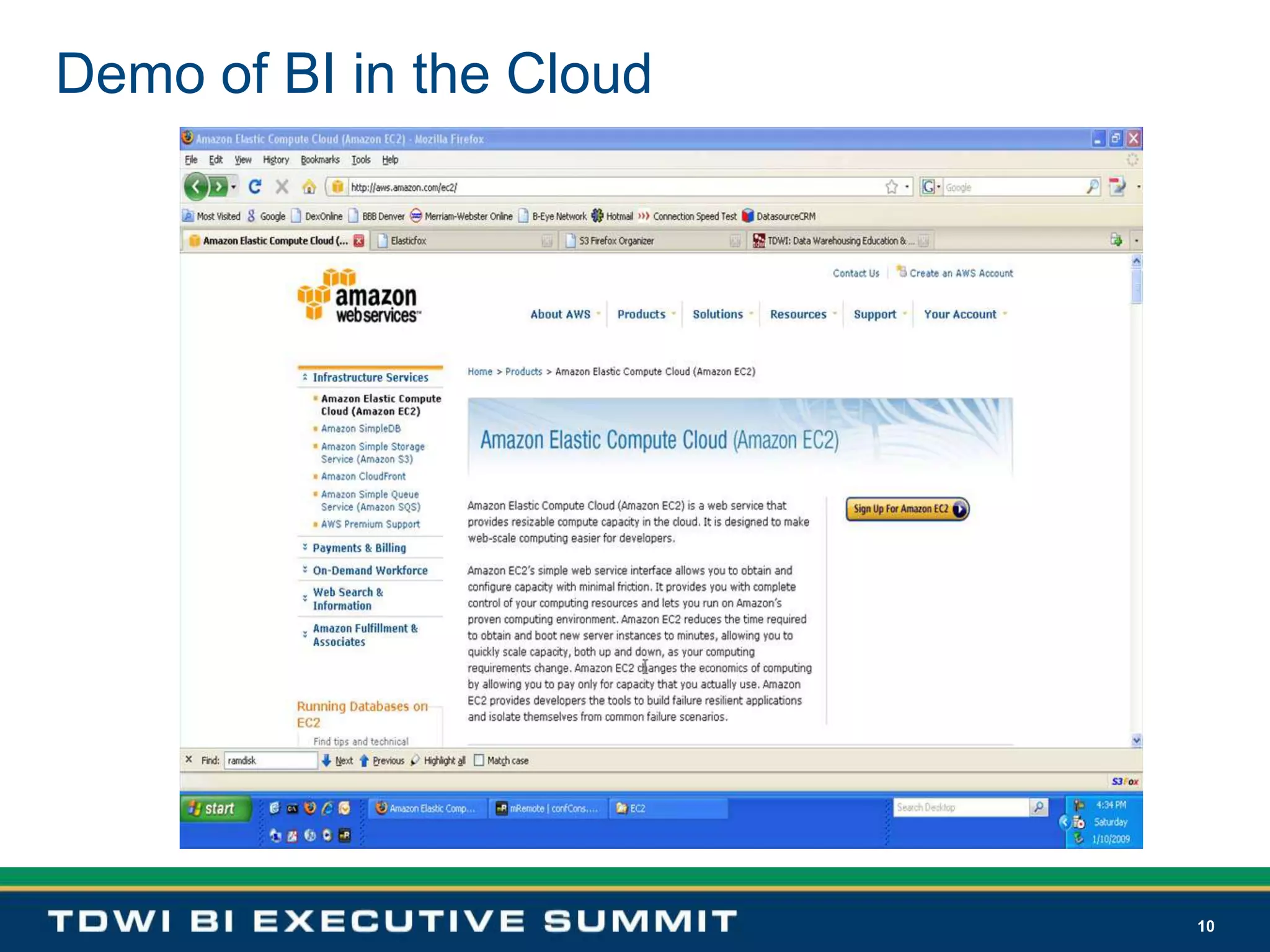 10Demo of BI in the Cloud