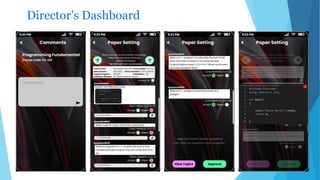 Director’s Dashboard
 