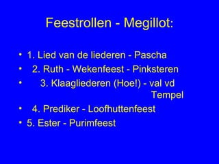 Feestrollen - Megillot : ,[object Object],[object Object],[object Object],[object Object],[object Object]
