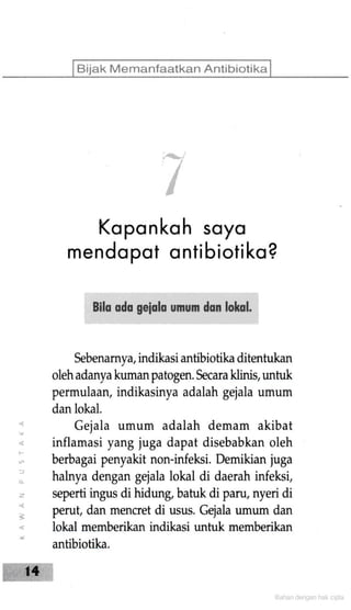 Bijak Memanfaatkan Antibiotik