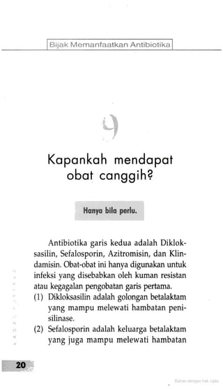 Bijak Memanfaatkan Antibiotik